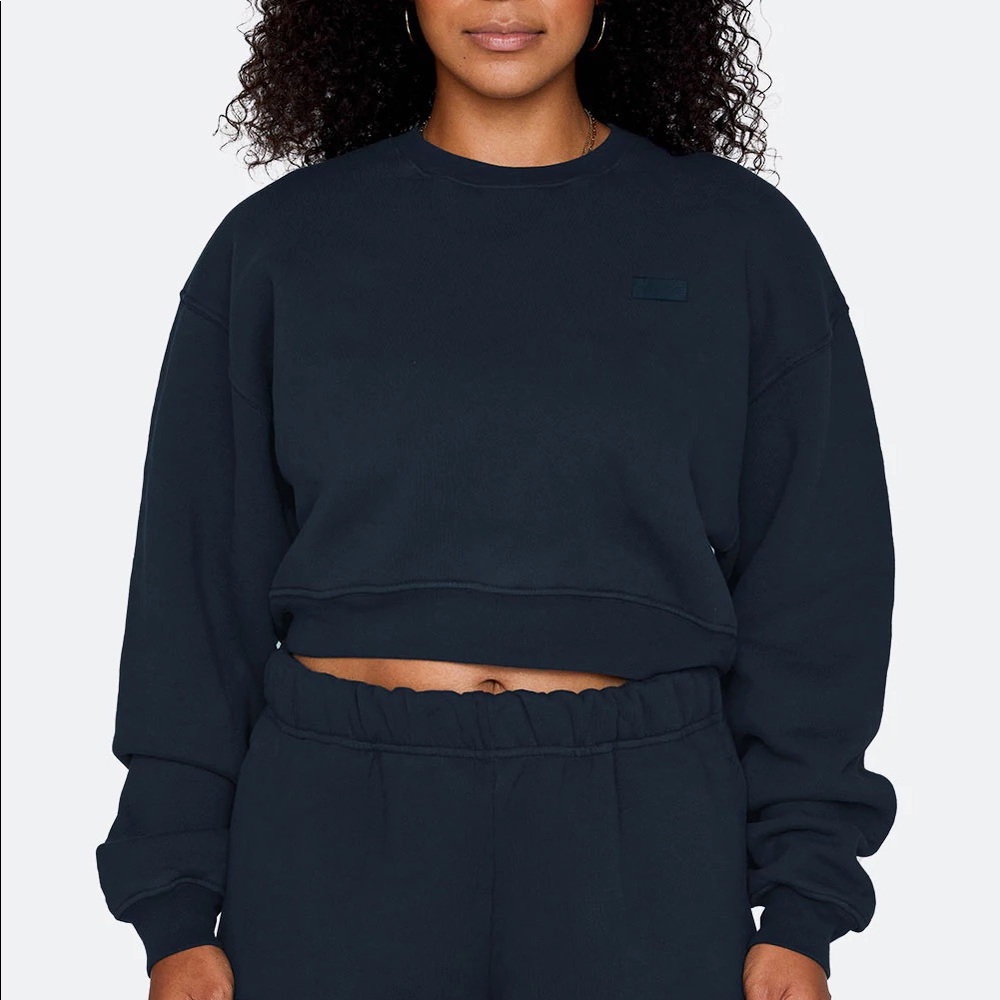 SET ACTIVE CROPPED CREWNECK OXFORD XL
